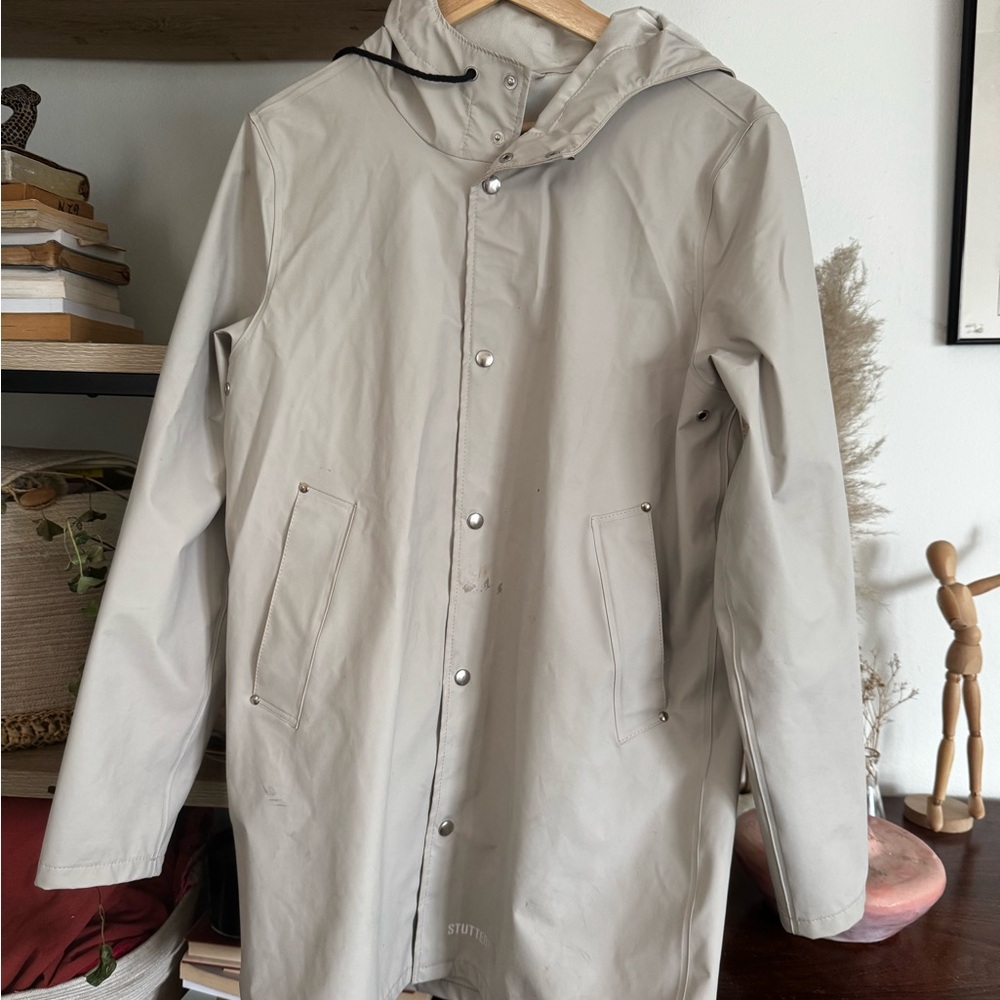 Stutterheim Men's Light Gray Raincoat